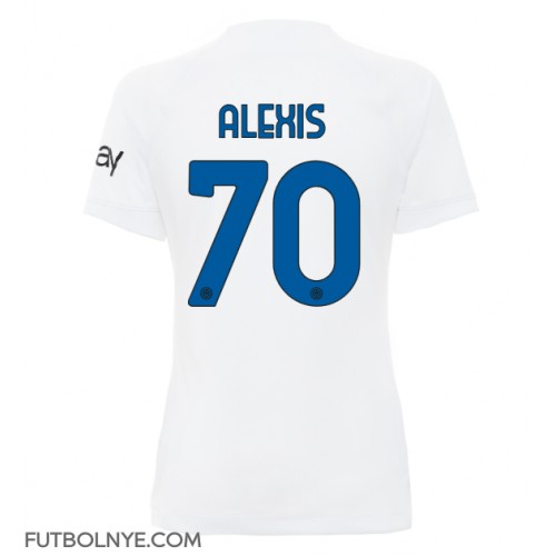 Camiseta Inter Milan Alexis Sanchez #70 Visitante Equipación para mujer 2023-24 manga corta